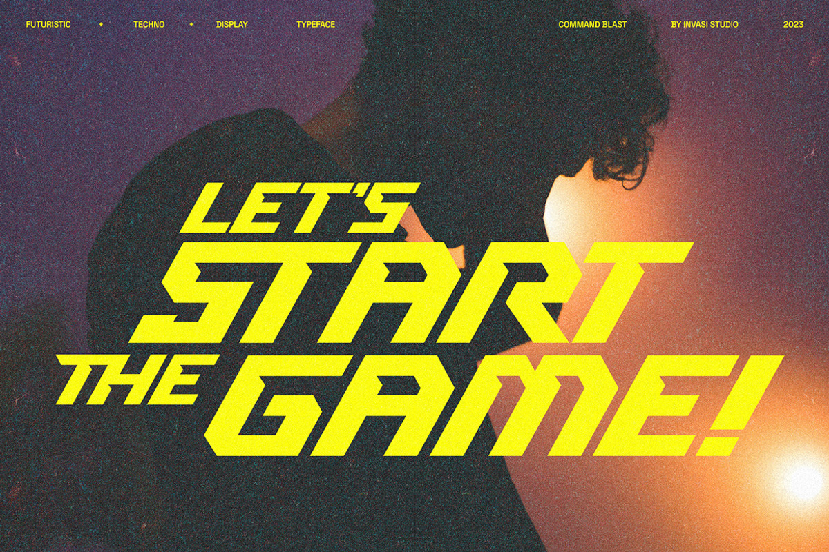 Command Blast - Speed Display Font, a Sans Serif Font by Invasi Studio (Photo 9 of 10)