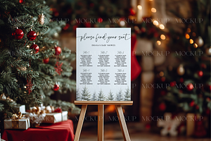 18x24 Sign Mockup, Winter Welcome