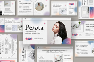 Perota Creative Resume Google Slides