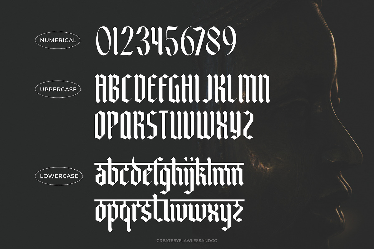 Bhavindra - Hindi Blackletter Font, a Blackletter Font by Flawless And Co (Photo 8 of 10)