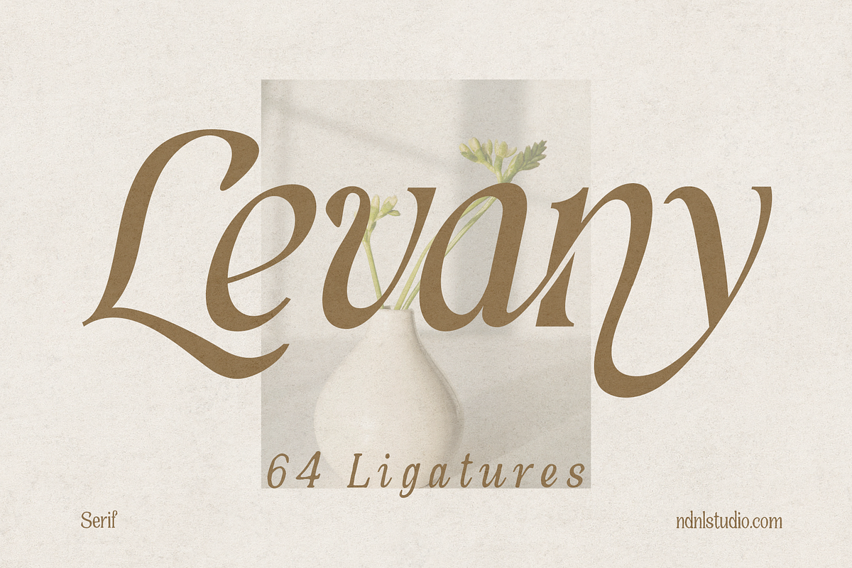 Levany - Serif Font, a Serif Font by NDNL Studio (Photo 1 of 9)