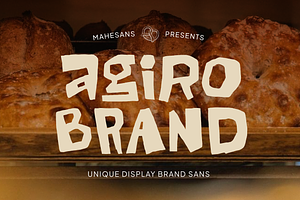 Agiro Brand – Playful Cutout Font, a Handwritten Font by Mahesans Co
