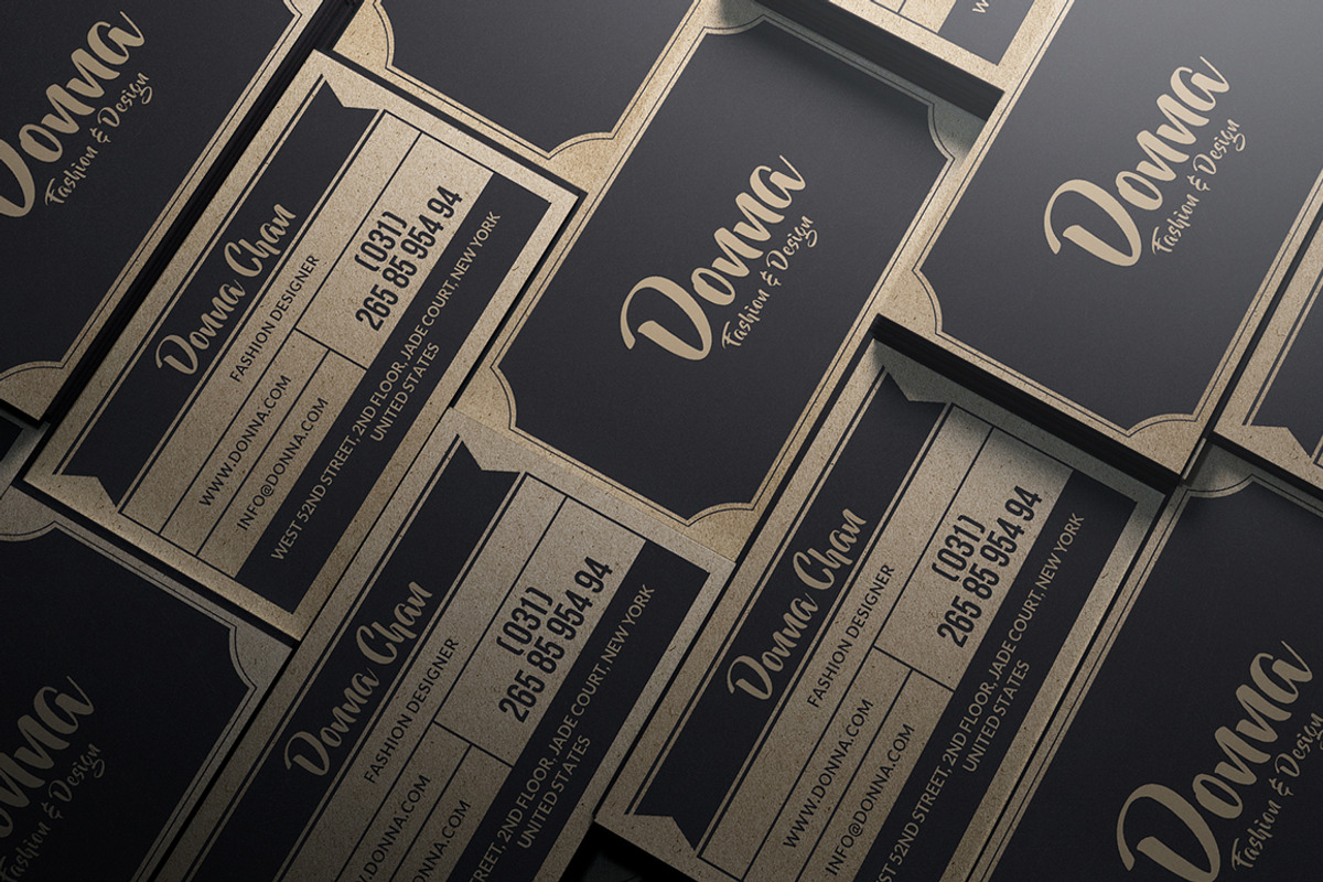 Craft Paper Business Card, a Business Card Template by Marvel