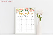 Wall Calendar 2018 2019 Letter Size, a Templates & Theme by EasyLifePlanners (Thumbnail 4 of 10)