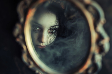 A photograph capturing the reflectio, a Photo by Iftikhar Alam