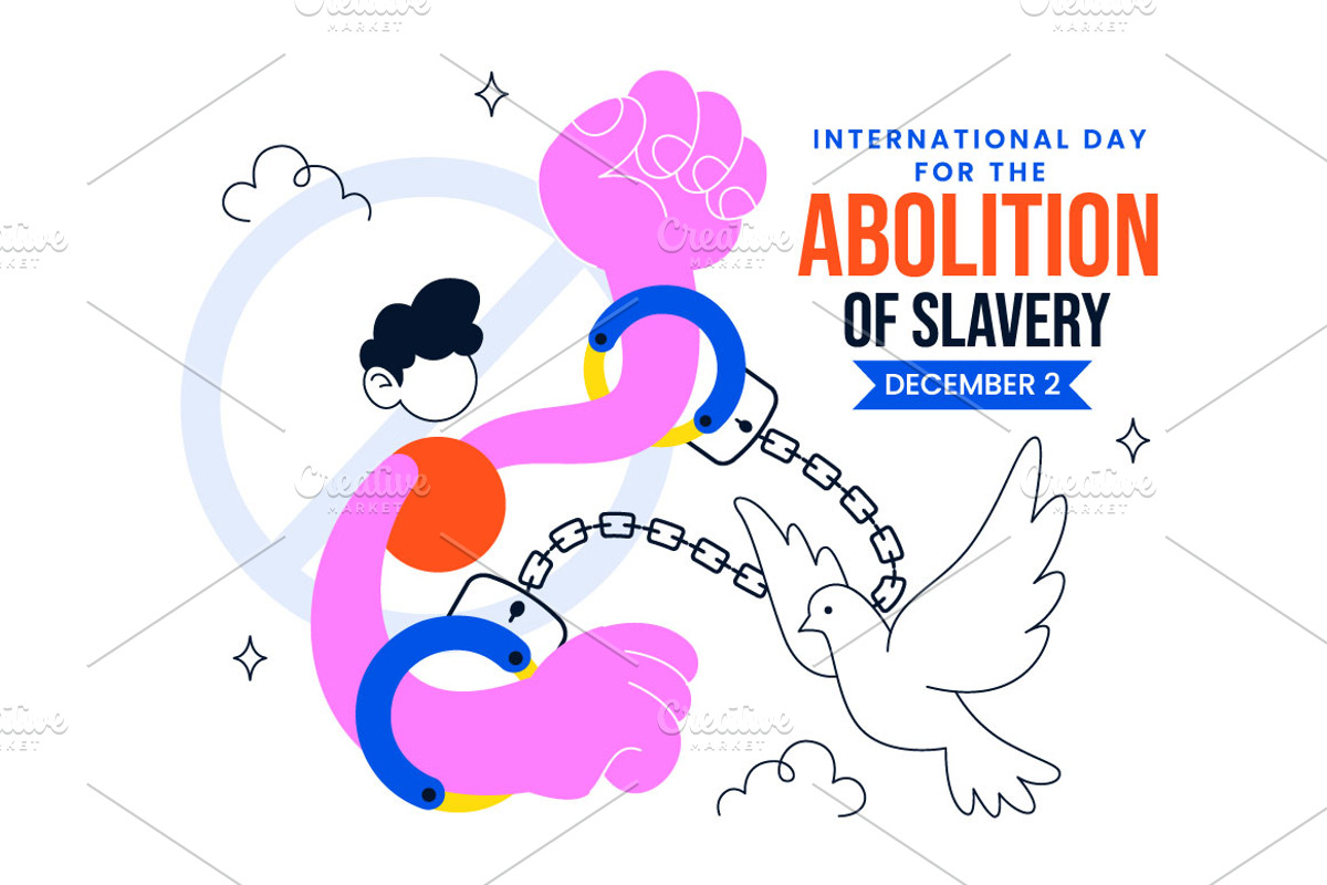 6 Day for the Abolition of Slavery, a Person Illustration by denayunebgt (Photo 3 of 3)