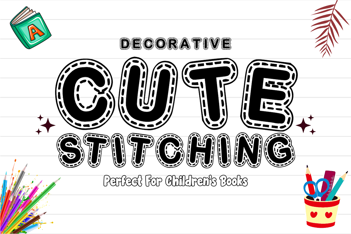 Kids Creative - Stitched Kids Font, a Sans Serif Font by KiddoGlyphs Studio (Photo 2 of 4)