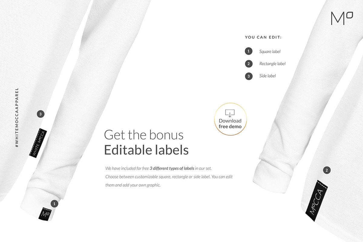 Polo Longsleeve Ghost Mock-ups FREE, a Books & Magazine Mockup by Apparel_Mockups (Photo 16 of 22)