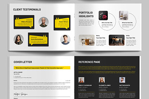 Resume Booklet Design Layout