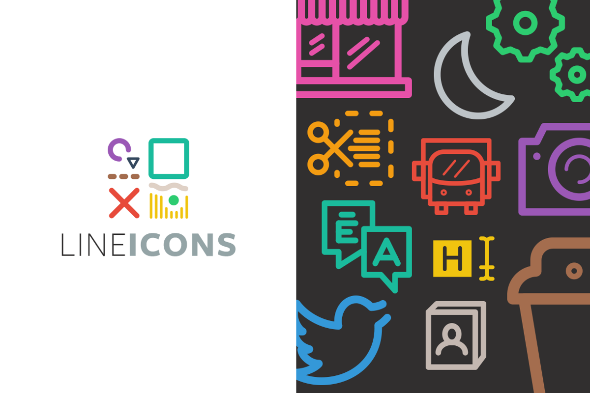 Line Icons, an Outline Icon by HelloMany (Photo 1 of 3)