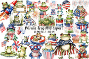 Patriotic Frog PNG Clipart, an Illustration by Libby Wishes (Thumbnail 1 of 5)