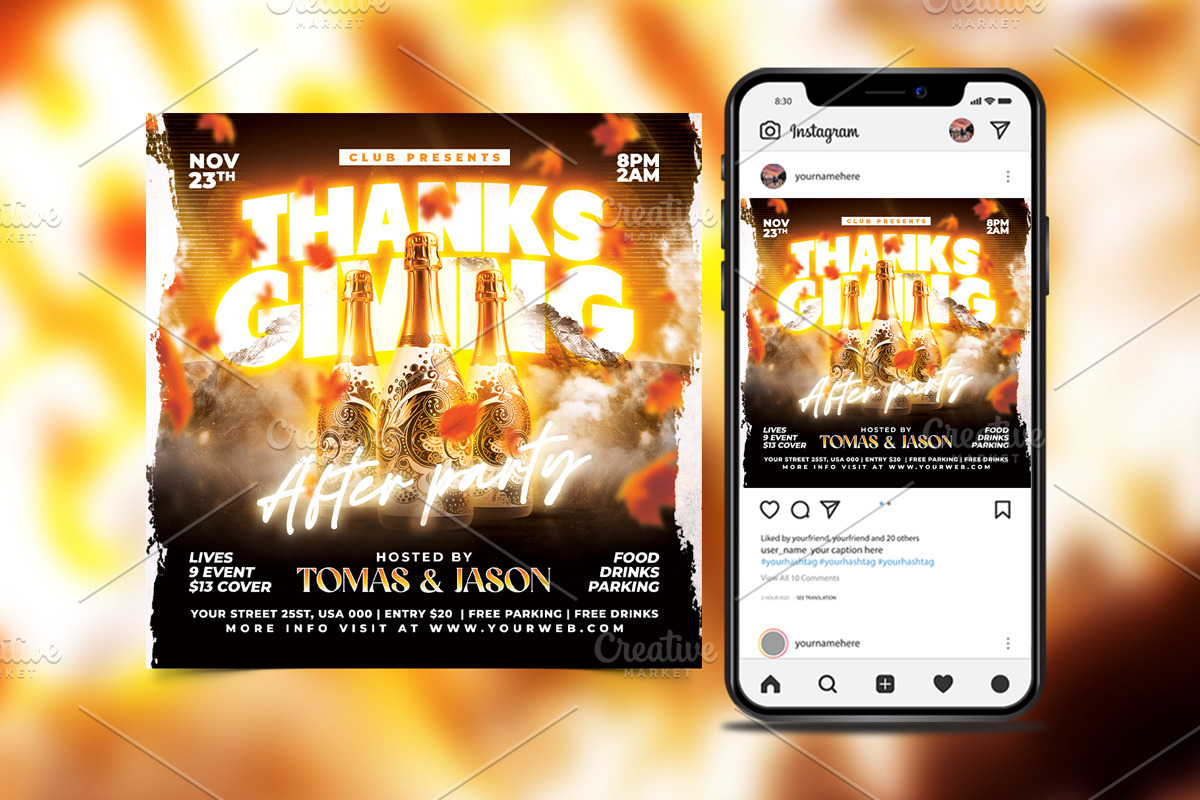 Thanksgiving Flyer, a Flyer Template by StarPixles11 (Photo 2 of 3)