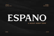 Espano - A Heavy Serif Font, a Serif Font by Craft Supply Co. (Thumbnail 1 of 12)