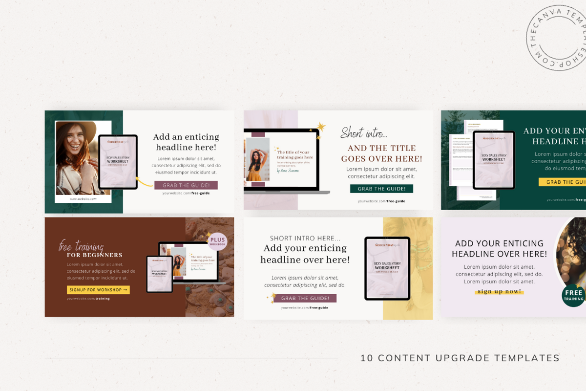 Melanie Blog/Pinterest Templates, a Social Media Template by The Canva Template Shop (Photo 7 of 8)