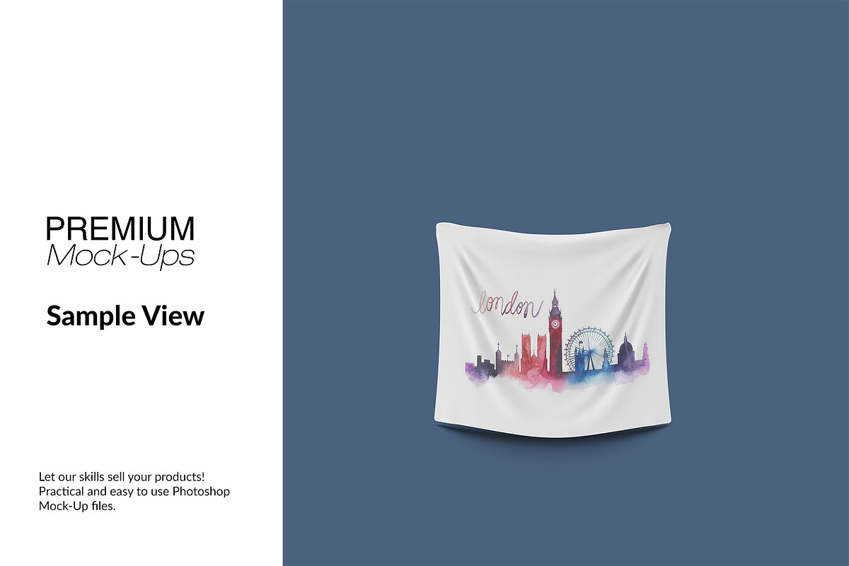 Tapestry Mockup - Many Sizes, a Mockup by mock-ups (Photo 5 of 14)