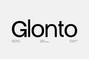 Glonto - Minimalist Typeface, a Sans Serif Font by roomspace creative lab (Thumbnail 1 of 10)