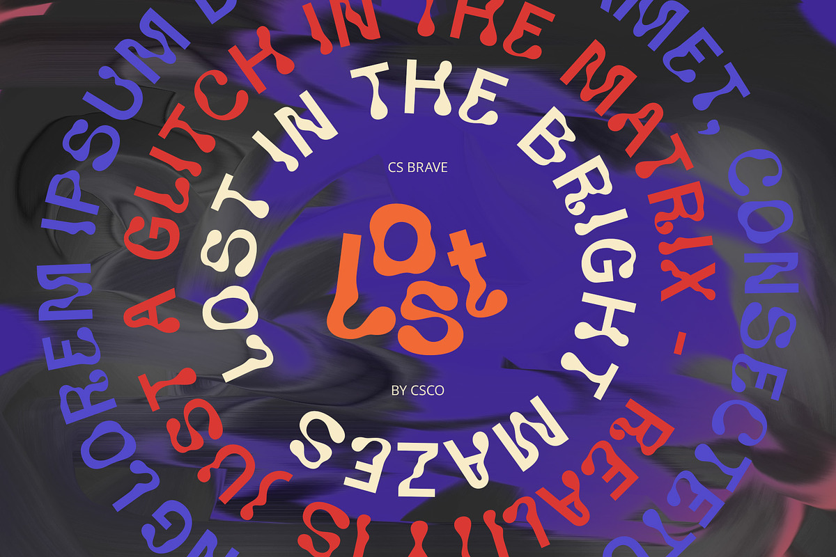 CS Brave – Trippy Font, a Sans Serif Font by Craft Supply Co. (Photo 2 of 8)