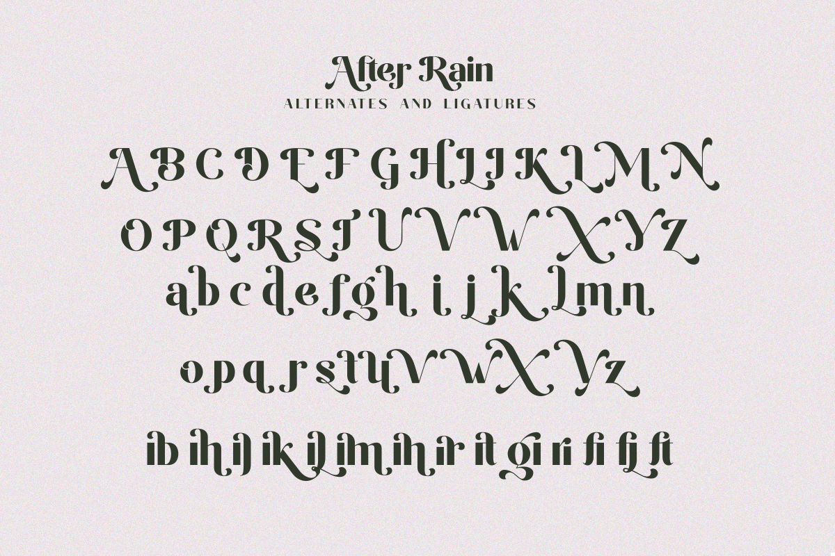After Rain - Luxury Sans Serif Font, a Sans Serif Font by Say Studio (Photo 13 of 13)