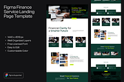 Figma Finance Landing Page Template, a Landing Page Template by Musara (Thumbnail 1 of 6)