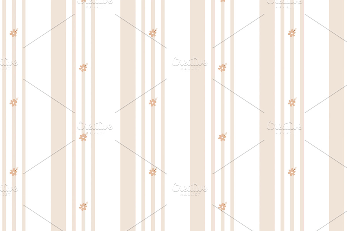 Sandy Stripes and flowers patterns, a Pattern Graphic by Lyolya Profitrolya (Photo 4 of 7)