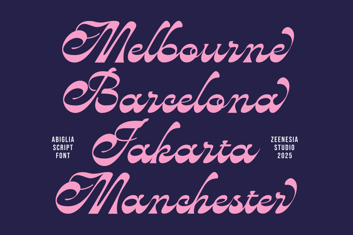 Abiglia, a Script Font by zeenesia (Photo 8 of 17)