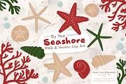 Christmas Vector Seashells, an Illustration by Amanda Ilkov (Thumbnail 1 of 5)