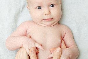 One month old baby, a Photo by saiko3p