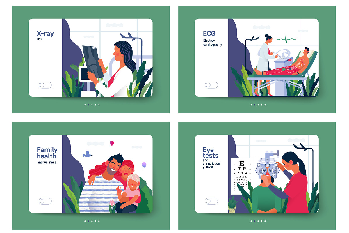 Part 2 Medical website illustrations, a Healthcare Illustration by Grivina's shop (Photo 29 of 37)