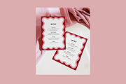 Pink Waves Menu Template, a Stationery Template by ForeverPrint (Thumbnail 3 of 12)