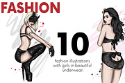 Fashion illustrations underwear., an Object Illustration by Vitaliy Grin (Thumbnail 1 of 2)