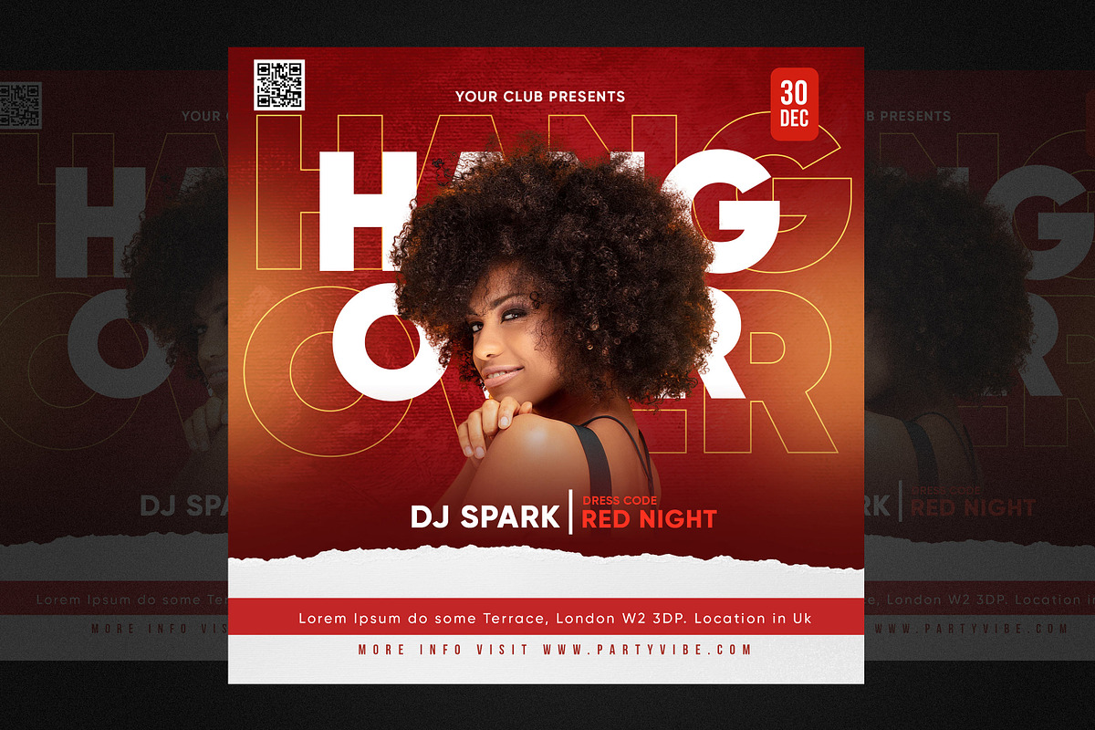 DJ Party Flyer, a Flyer Template by mullathedesigner (Photo 2 of 2)