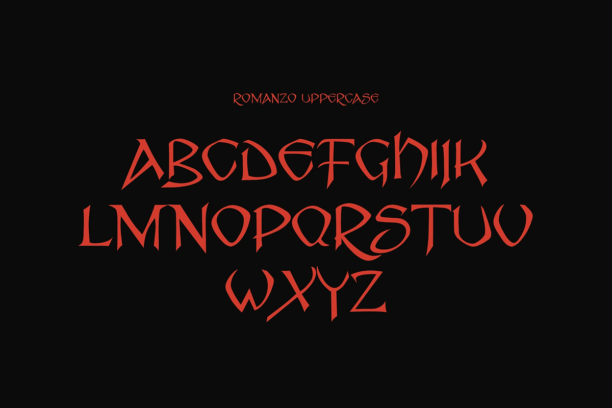 Romanzo - Creepy Display, a Serif Font by HipFonts (Photo 2 of 7)