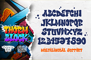 Thorm Block - Graffiti Font, a Blackletter Font by figuree studio (Thumbnail 5 of 8)