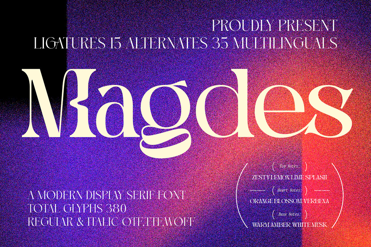 Magdes Modern Display Serif Font, a Serif Font by timelesstype.co (Photo 1 of 15)