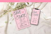 60 Whimsical Hand-Drawn Wedding PNG, a Decorative Illustration by Chantelle T Illustrations (Thumbnail 5 of 8)