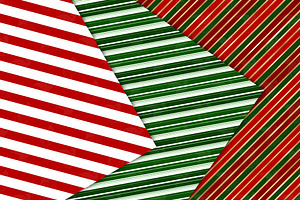 Christmas Stripes Digital Paper