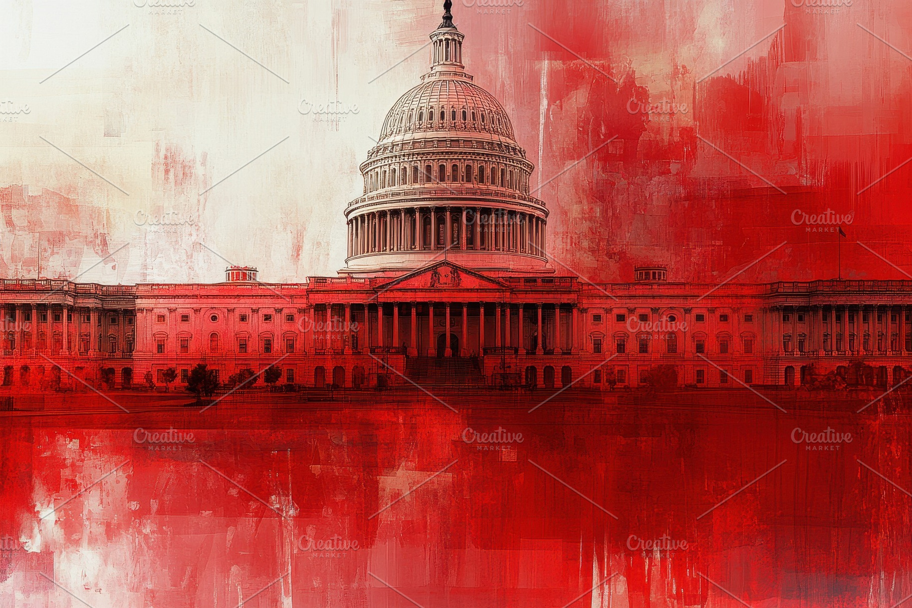 Abstract representation of the US Ca, a Photo by Iftikhar Alam