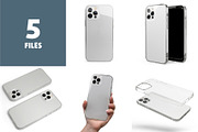 iPhone 12 pro Clear & Frosted case, an iPhone Mockup by Colatudo Store (Thumbnail 2 of 9)