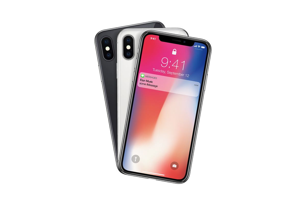 Apple iPhone X mockups (PSD+AI), an iPhone Mockup by voin_Sveta (Photo 4 of 8)
