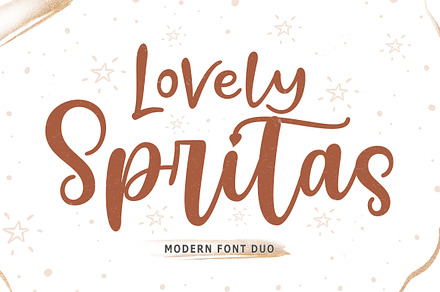 Lovely Spritas | Modern Font Duo