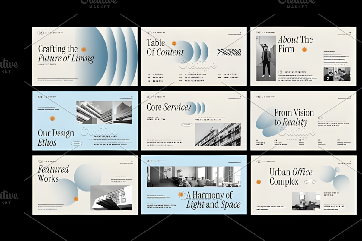 Minimal Gradient Portfolio PPT, a Presentation Template by Ink Gallery (Photo 2 of 4)