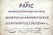 Font Papic, a Script Font by In the clouds (Thumbnail 6 of 6)