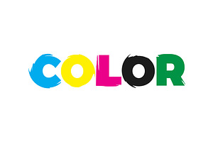 Color paint logo