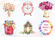 Hand-Painted Mother's Day Clipart, an Illustration by RobertsArt (Thumbnail 7 of 7)
