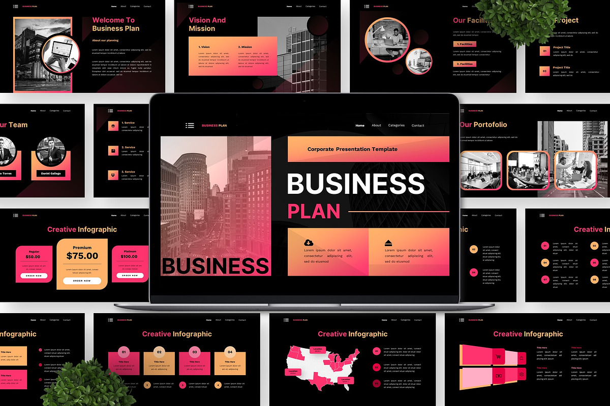 Business Plan - Corporate GSL, a Presentation Template by Deepslide Studio (Photo 3 of 6)