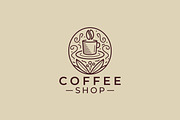 Logo Elegant Bean Coffee Cup, a Branding & Logo Template by Signatoro (Thumbnail 1 of 3)