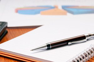Desk With Pen and Notepad, a Business Photo by THP Creative