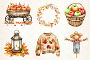 Fall Autumn Sublimation Clipart, an Illustration by Dream Creation (Thumbnail 5 of 6)