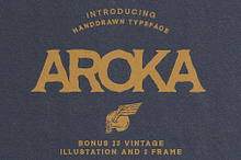 Aroka Serif + Free Illustration