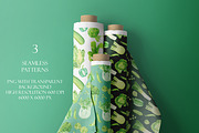 Green Watercolor Vegetables Set, a Food Illustration by Olexandra Mur (Thumbnail 7 of 9)